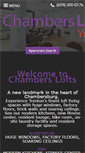 Mobile Screenshot of chamberslofts.com
